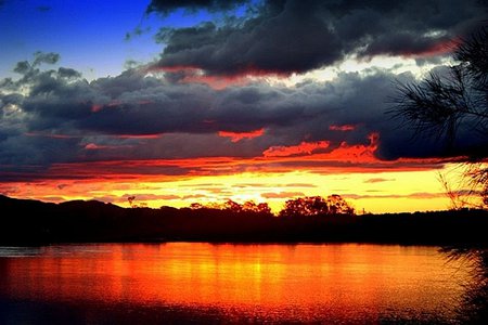 Jan 1010 on the Gold Coast Australia - sky, storm clouds, sunset, sea