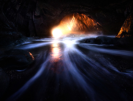 Middle Earth - landscape, cavern, nature, beautiful