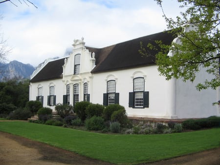 Boschendal - south africa, house, farm, wine estate, boschendal, restaurant