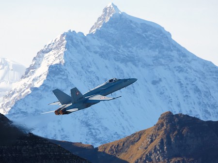 The EIGER Sanction - fighter, eiger, f18, jet, swiss, military, mountain, hornet, recon