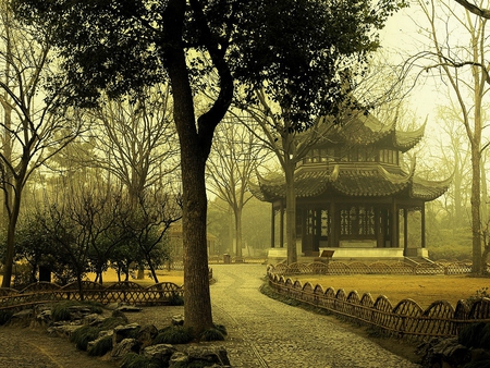 JAPAN TEMPLE - temple, landscape, japan