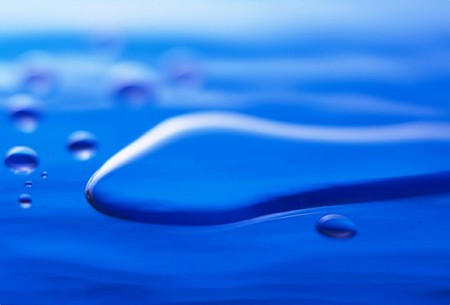 14 - abstract, droplets, water, blue