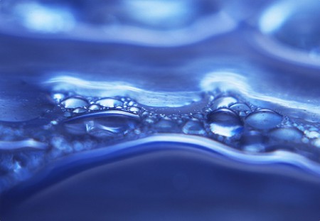 79 - water, abstract, droplets, blue