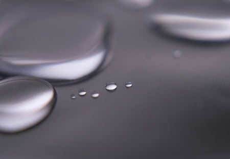 Grey Dops - abstract, droplets, water