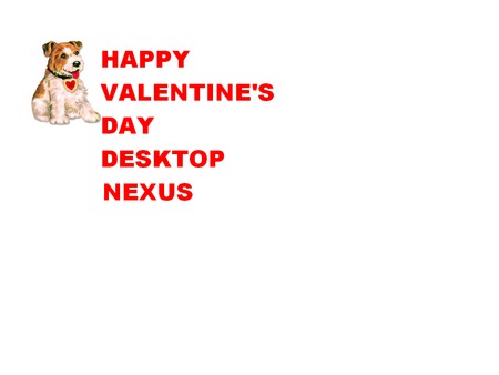 Valentine's Day Greeting - valentine, cute, dog, greeting