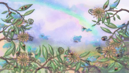 Spring Pastels - fractal, colors, abstract, pastels