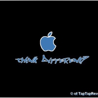 Apple Graffity (2) Apple Logo Blue