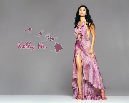 kelly_hu - woman, kelly-hu, angel, girl, hot, model, dress