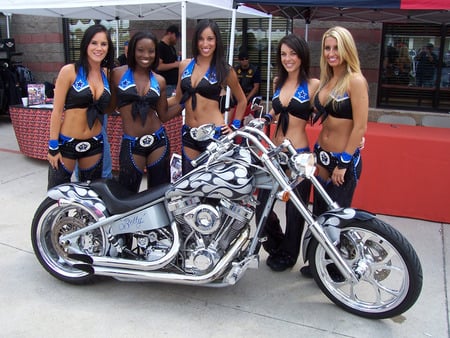 Biker Babes - models, babes, sexy, bike