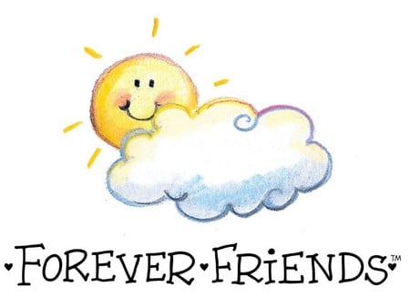 Forever Friends! - cloud, sunshine, friends, writing