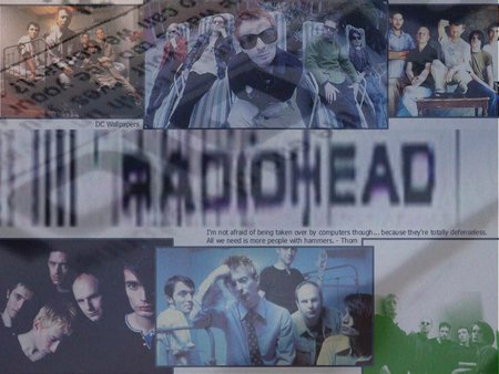 Radiohead - music, rock and roll, radiohead, collage