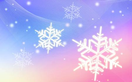 crystal snowflakes 1920x1200.jpg - crystal snowflakes, pink blue