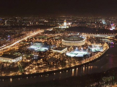 Moscow1 - moscow, river, city, night, scene