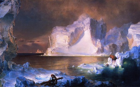 Frederick Edwin Church. 'The Icebergs' 1861. - romantics, sea, ice, art