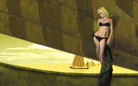 Female Model No.7 by McGinnis - robert mcginnis, classic, vintage