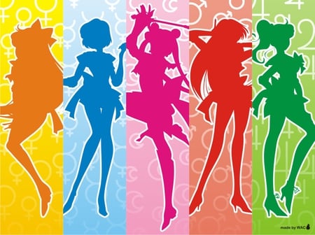 Sailor Moon Colour - girls, girl, collage, female, anime girl, anime, sailormoon, cute, group