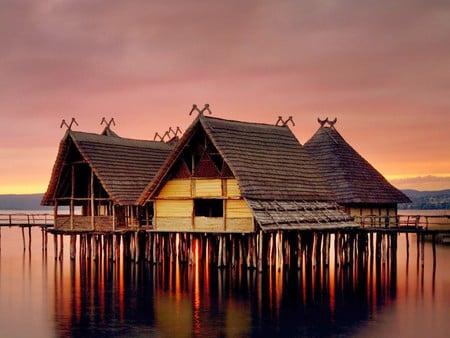 Beach Huts - beach huts, cool