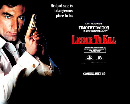 Licence to Kill - 007, timothy dalton, fantasy, fiction, thriller, vintage, classic, movies, action, adventure, cinema, james bond