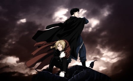 Eric and Roy - eric alphonse, anime, full metal alchemist