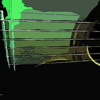 Acoustic guitar abstract