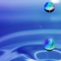 waterdrop rainbow bubbles