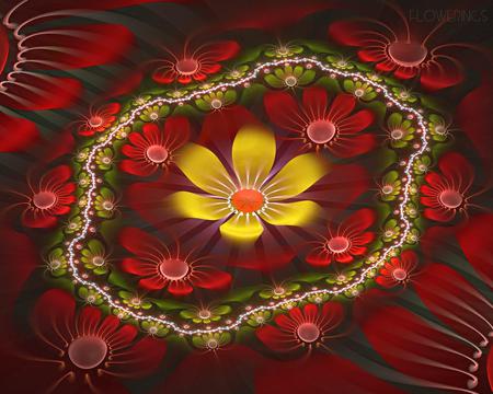 flower background 1280x1024. jpg - pretty, flower, yellow, red