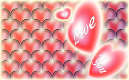 Love Is... - red, valentines day, love, pink, hearts