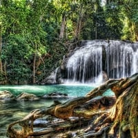 Waterfall Erawan National Park Thailand