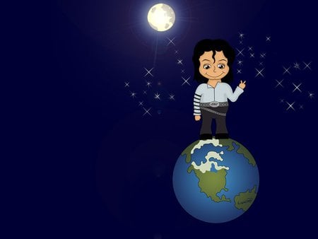 Michael Jackson - abstract, world, blue, michael jackson