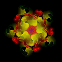 yelow fractal flower