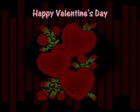 Happy Valentines Day  - valentines day, love, hearts