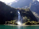 Beautiful waterfall on mountian in Cazorla