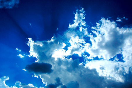 Head In The Clouds - white, sky, nature, blue