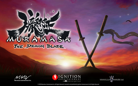 Muramasa: The Demon Blade æœ§æ‘æ­£ Oboromuramasaâ€‹ logo title screen - oboromuramasa, logo, demon, muramasa, blade