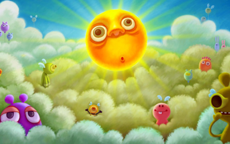 SUNSHINE - bright, sunshine, sun, wallpaper, childlike