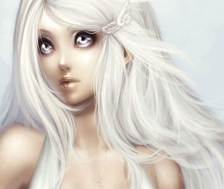 Light Winds - girl, anime, white, light