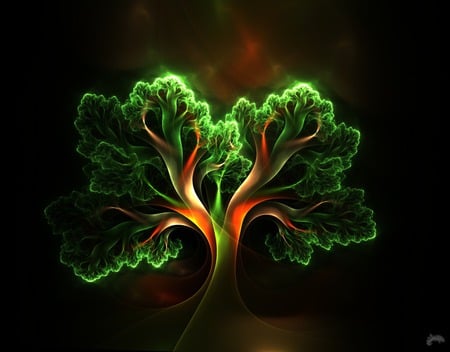 the tree of colors - fantasy, love, tree, dream