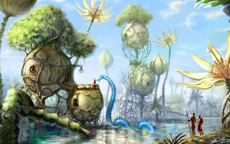 wallpaper Fantasy Land revoy. jpg - fantasy, fantasyland, nature, dragon