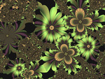 GREEN FLOWER FRACTALS