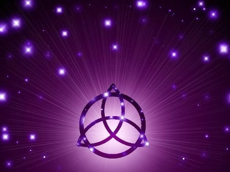 WICCAN BADGE - wiccan, purple, badge