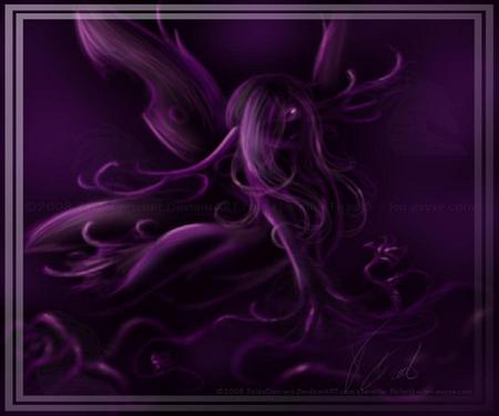 Purple haze - purple, fairy