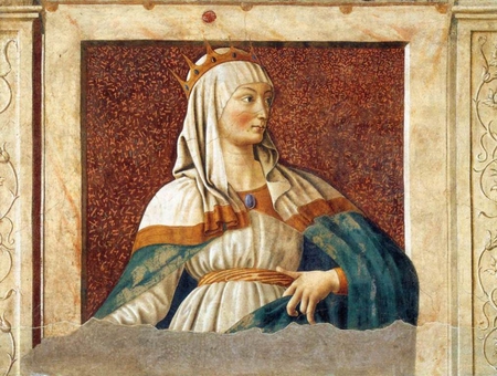 Queen Esther - andrea del castagno, painting, queen, art