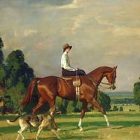 Sir Alfred Munnings. Miss Ruth Brady on Bugle Call