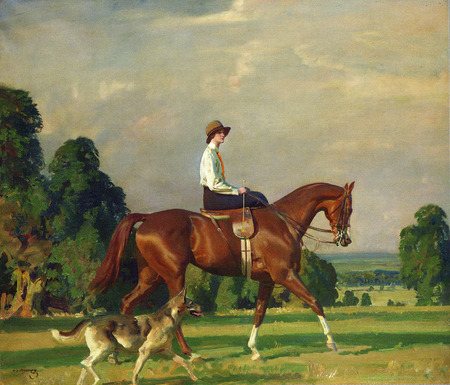 Sir Alfred Munnings. Miss Ruth Brady on Bugle Call