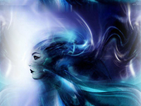 blue swirl . jpg - swirl, purple, lady, blue