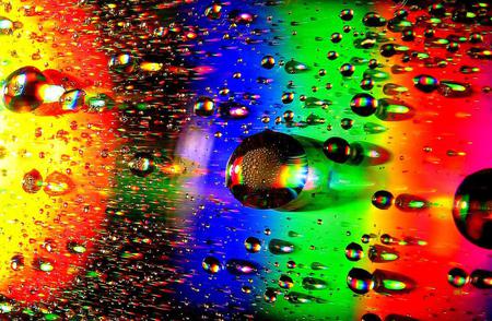 Bubbles - rainbow colors, abstract, bubbles