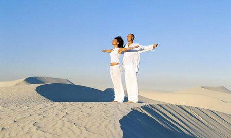 Sand - sky, abstract, sand, couple