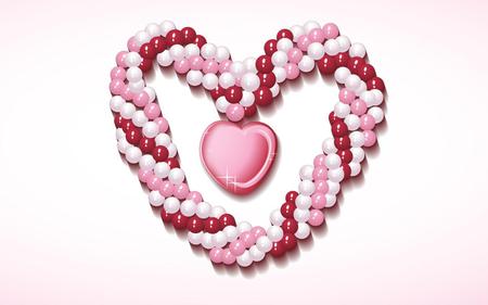 Heart - abstract, beads, heart