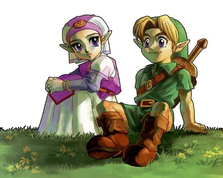 Link and zelda! - zelda, hyrule, feild, link