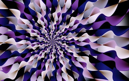 Feel The Pulse - ribbons, pattern, violet, purple, fractals, multicolor, pink, blue, spiral